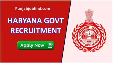 Haryana Govt Jobs 2024 .